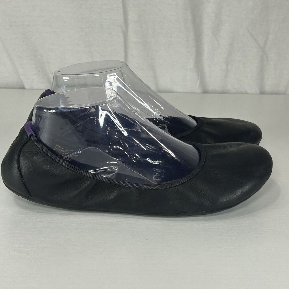 VIVOBAREFOOT Jing Jing Barefoot Minimalist Ballet Flats, Black 8.5 US / 39 EU